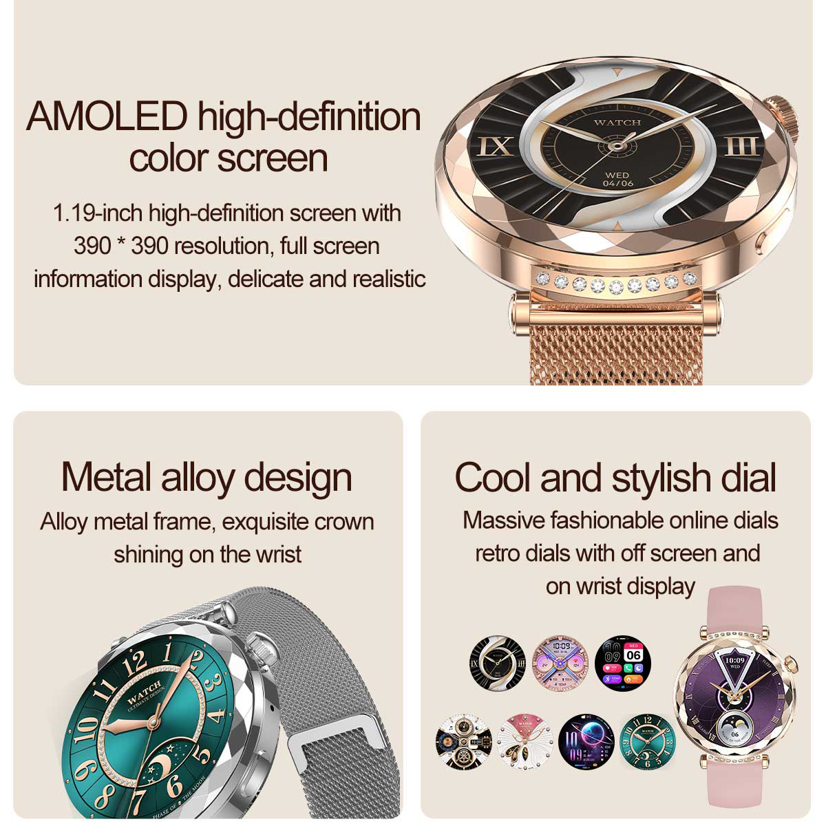 Girl Blue Tooth Call Smart Wat - Smartwatch Ladies Watches For Women incelemesi ve fiyatı