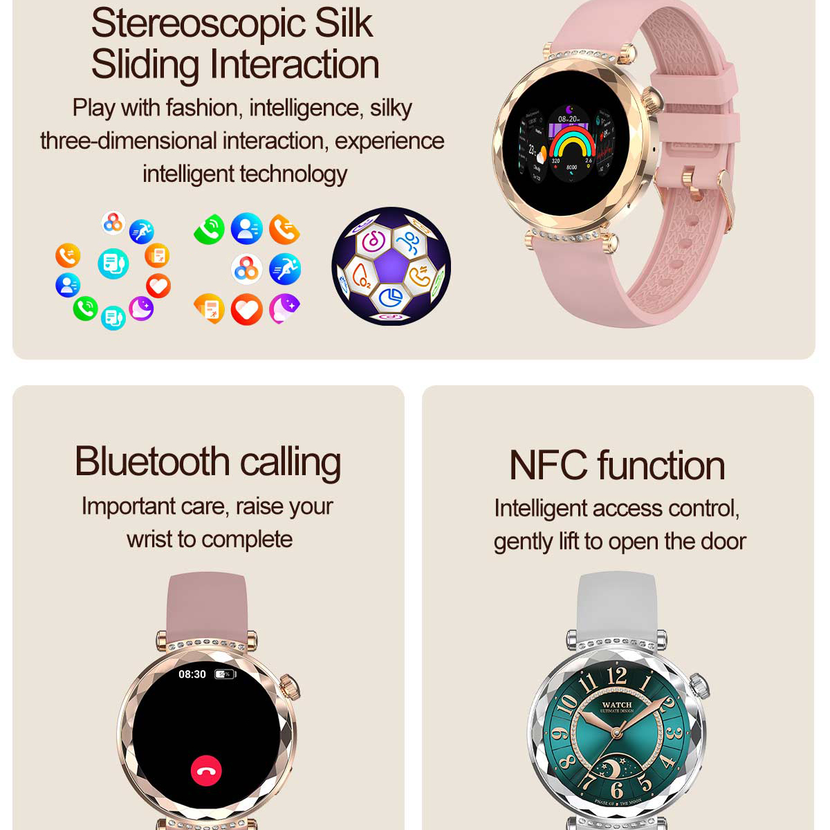 Girl Blue Tooth Call Smart Wat - Smartwatch Ladies Watches For Women incelemesi ve fiyatı