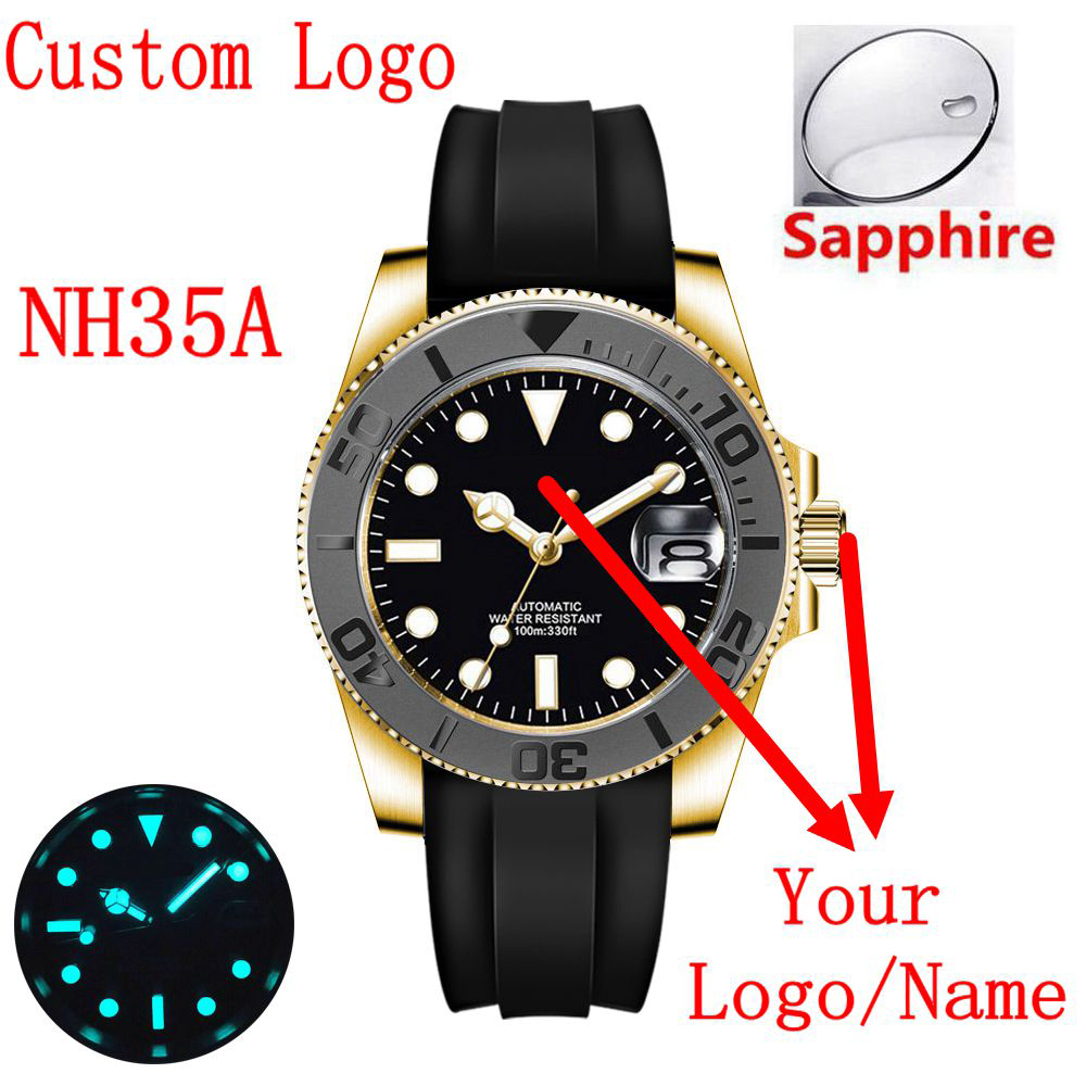 Custom logo 40mLuxury NH35/ Mi - Luxury Ceramic Watch incelemesi ve fiyatı
