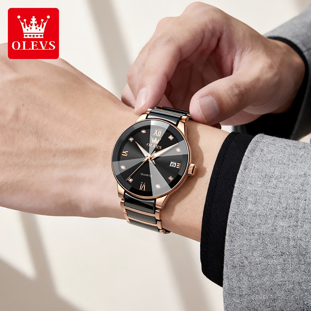 OLEVS 7114 Brand original auth - Luxury Ceramic Watch incelemesi ve fiyatı