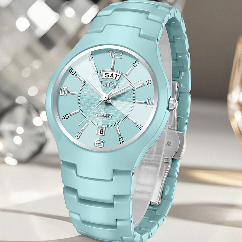 LIGE Women's wristwatch luxury - Luxury Ceramic Watch incelemesi ve fiyatı