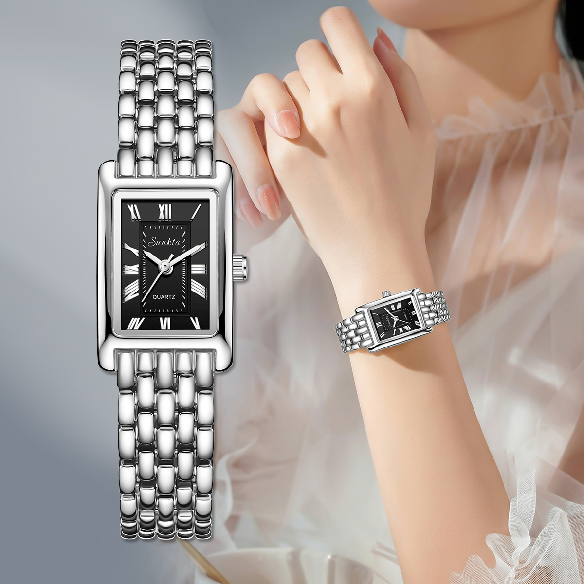 SUNKTA New Luxury Women Watche - Luxury Ceramic Watch incelemesi ve fiyatı