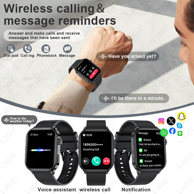 LIGE Original Brand Smart Watc - Smartwatch Watches For Women Brands incelemesi ve fiyatı