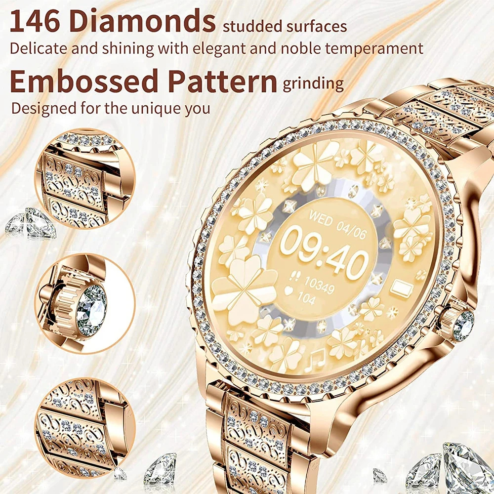 Fashion Luxury Gold Women Smar - Smartwatch Luxury Watches For Women incelemesi ve fiyatı