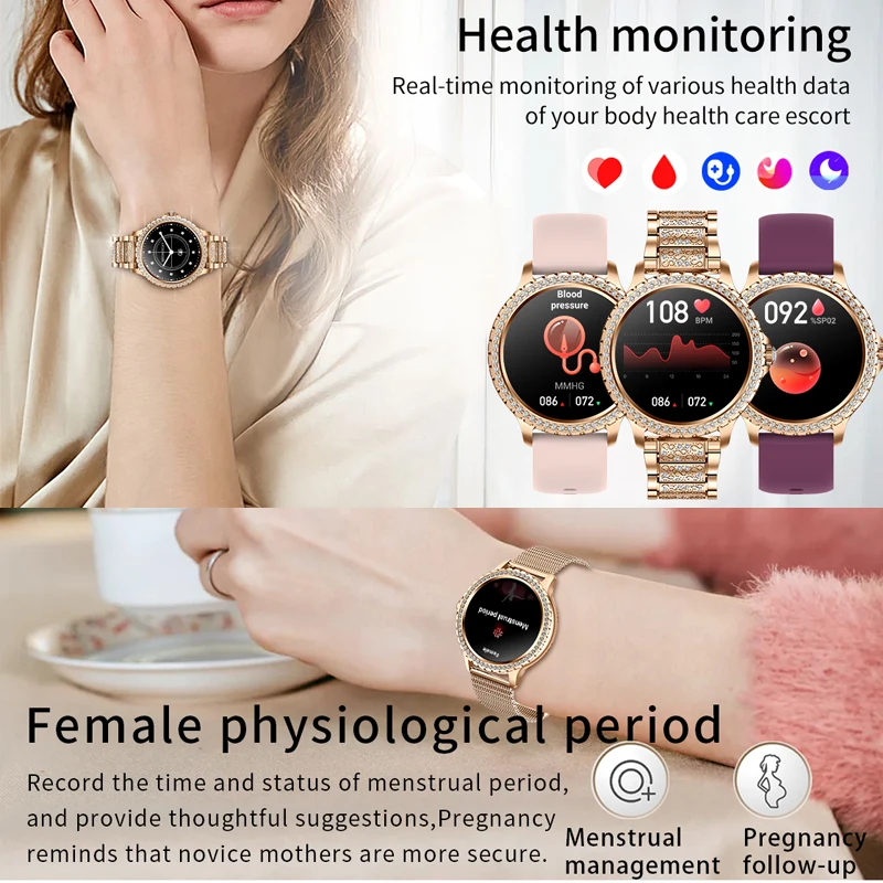 Fashion Luxury Gold Women Smar - Smartwatch Luxury Watches For Women incelemesi ve fiyatı
